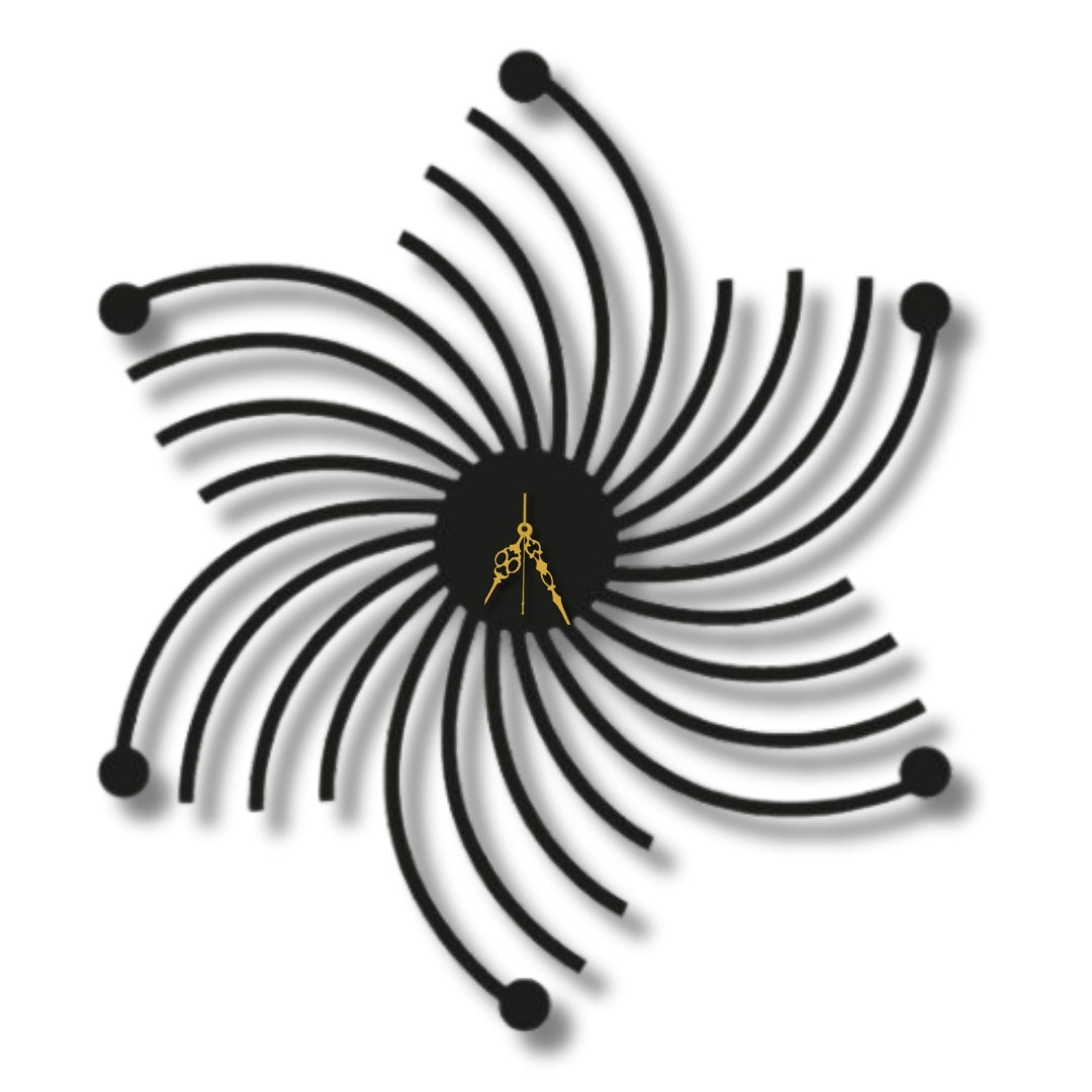 🌟 Starburst Spiral Clock
