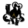 🐾 I Love Cats Clock