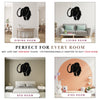 🐘 Elephant Silhouette Clock