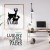 🦌 Deer Love Wall Clock
