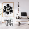🌀 Swirl Fusion Wall Clock