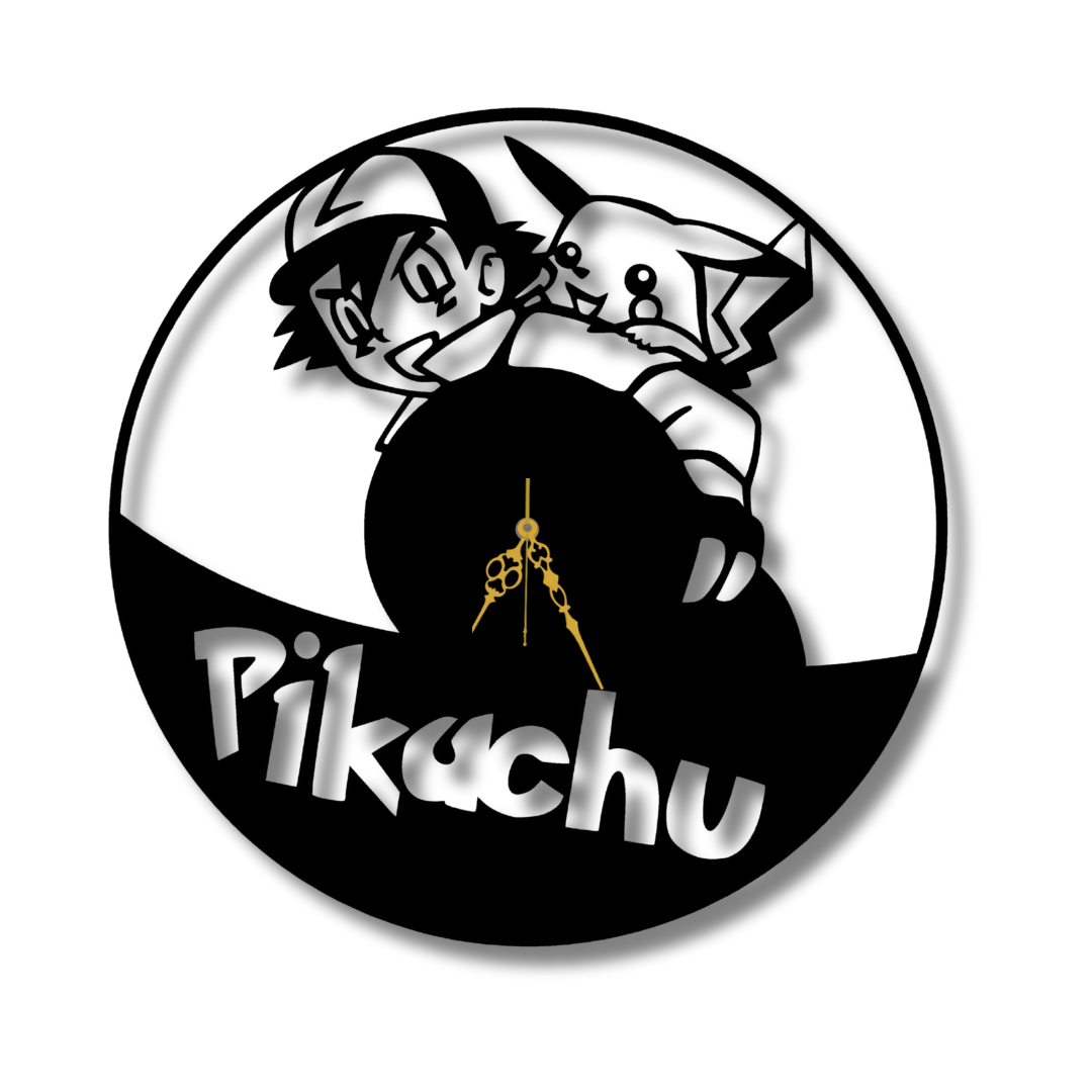 ⚡ Pikachu Time Wall Clock – Gotta Catch Every Hour! 🕒