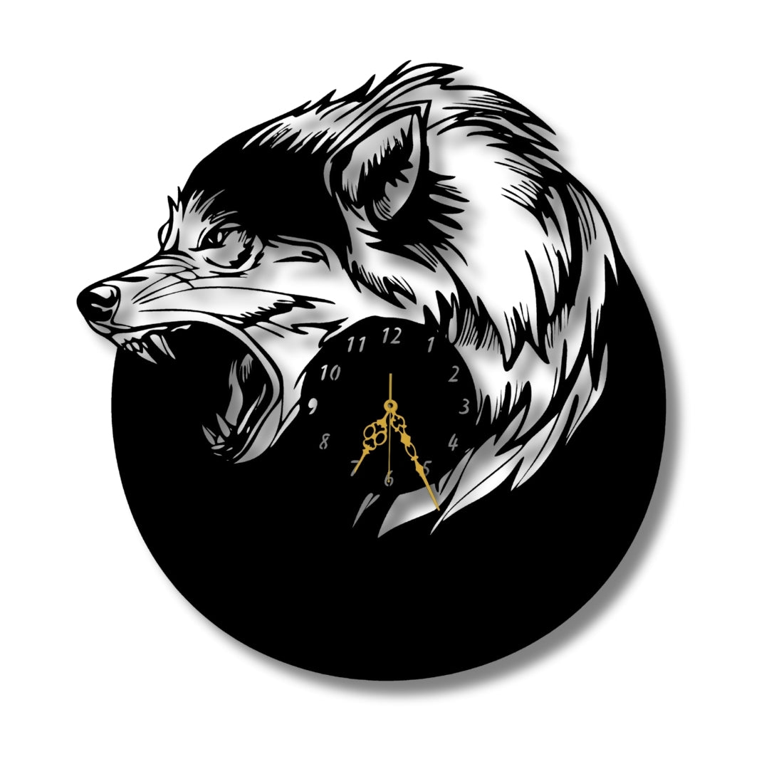 🐺 Wolf Wall Clock