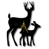 🦌 Deer Love Wall Clock