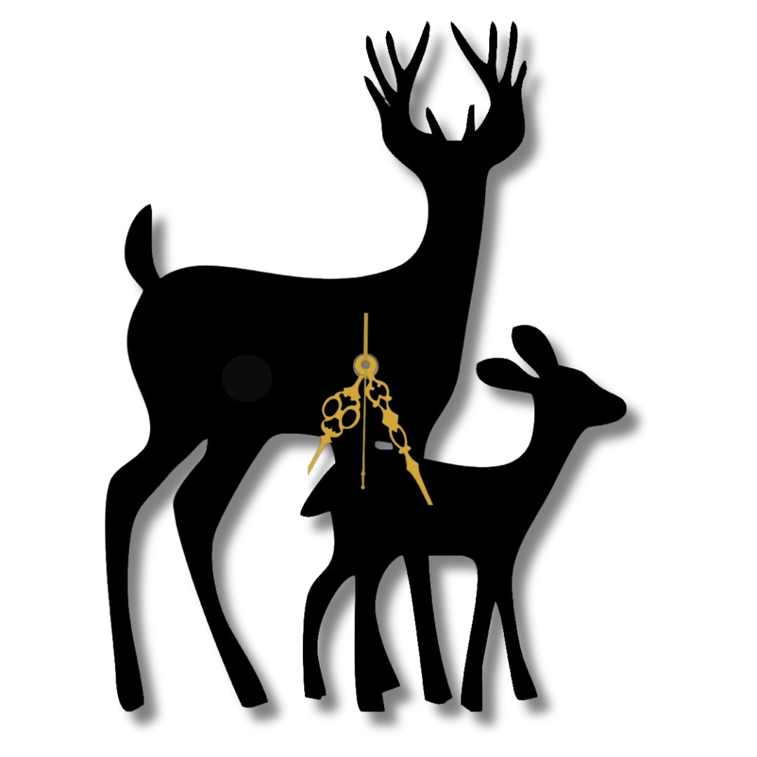 🦌 Deer Love Wall Clock