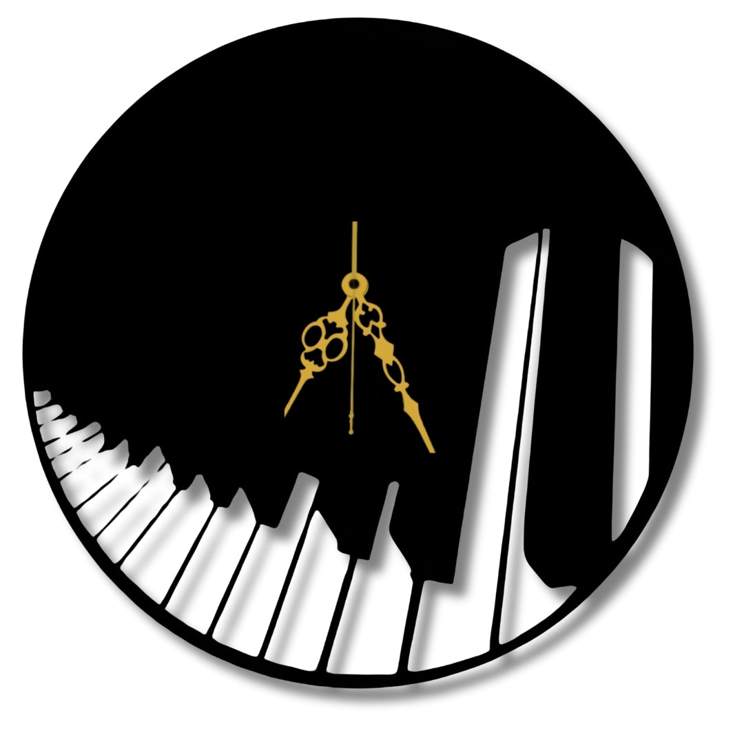 🎹 Flowing Piano Clock
