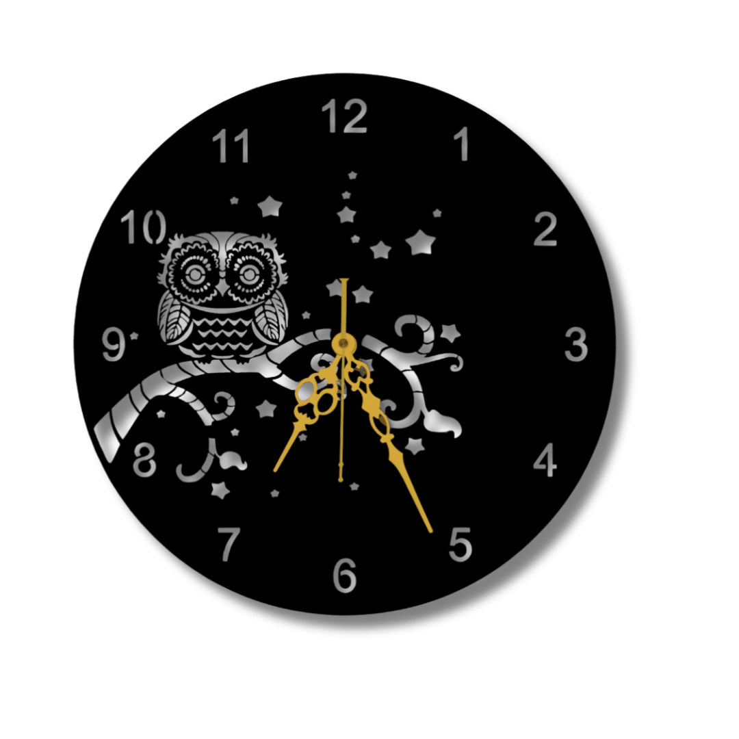 🦉 Night Owl Wall Clock