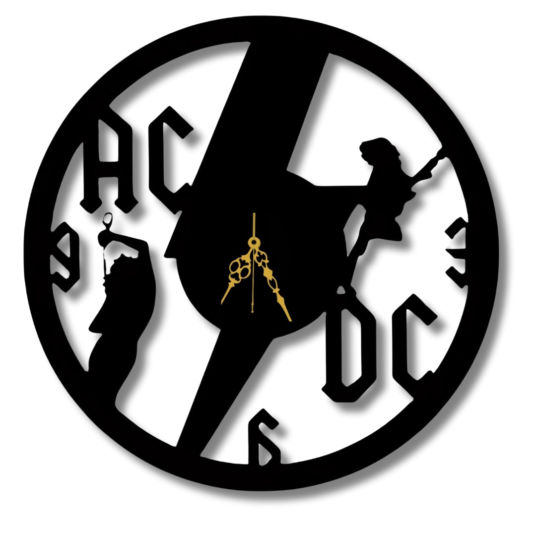 ⚡ AC/DC Rock Clock