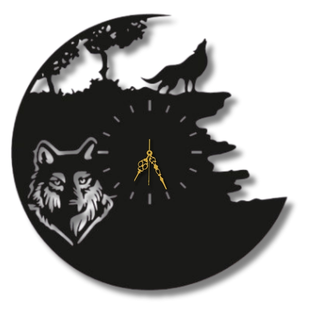 🐺 Lunar Wolf Clock