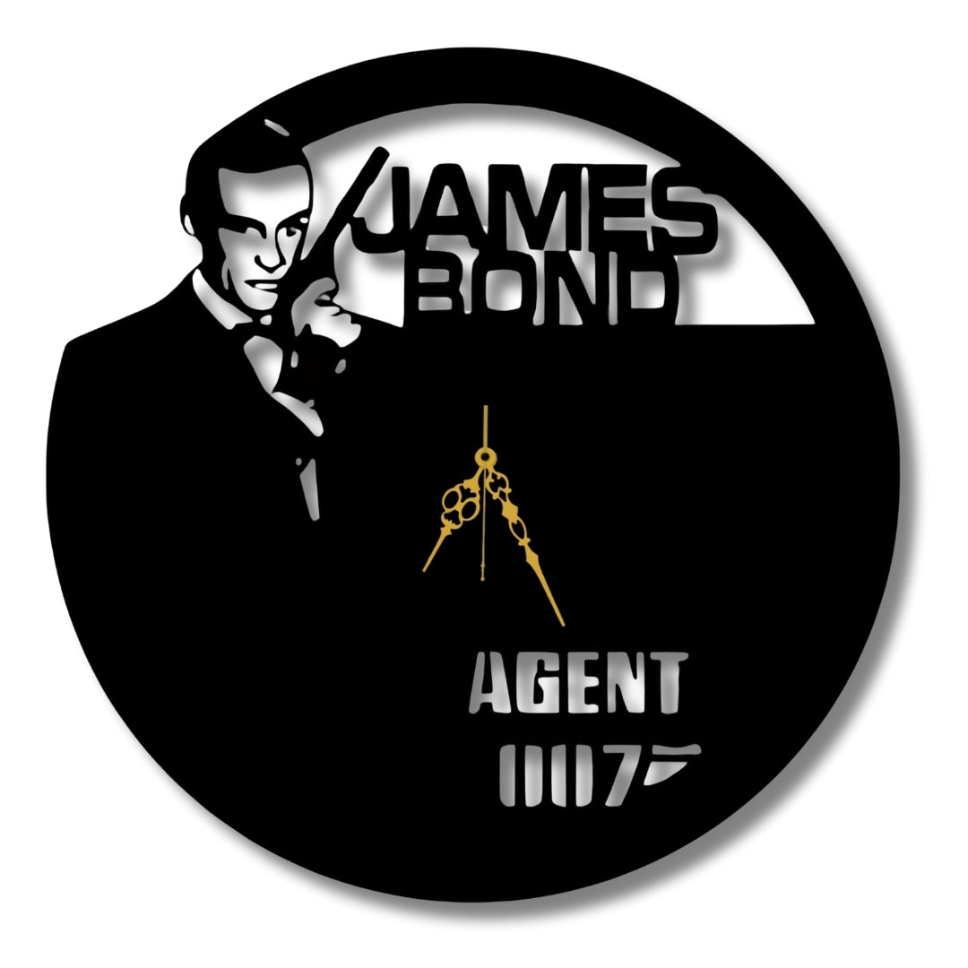 🕶️ Agent 007 Wall Clock