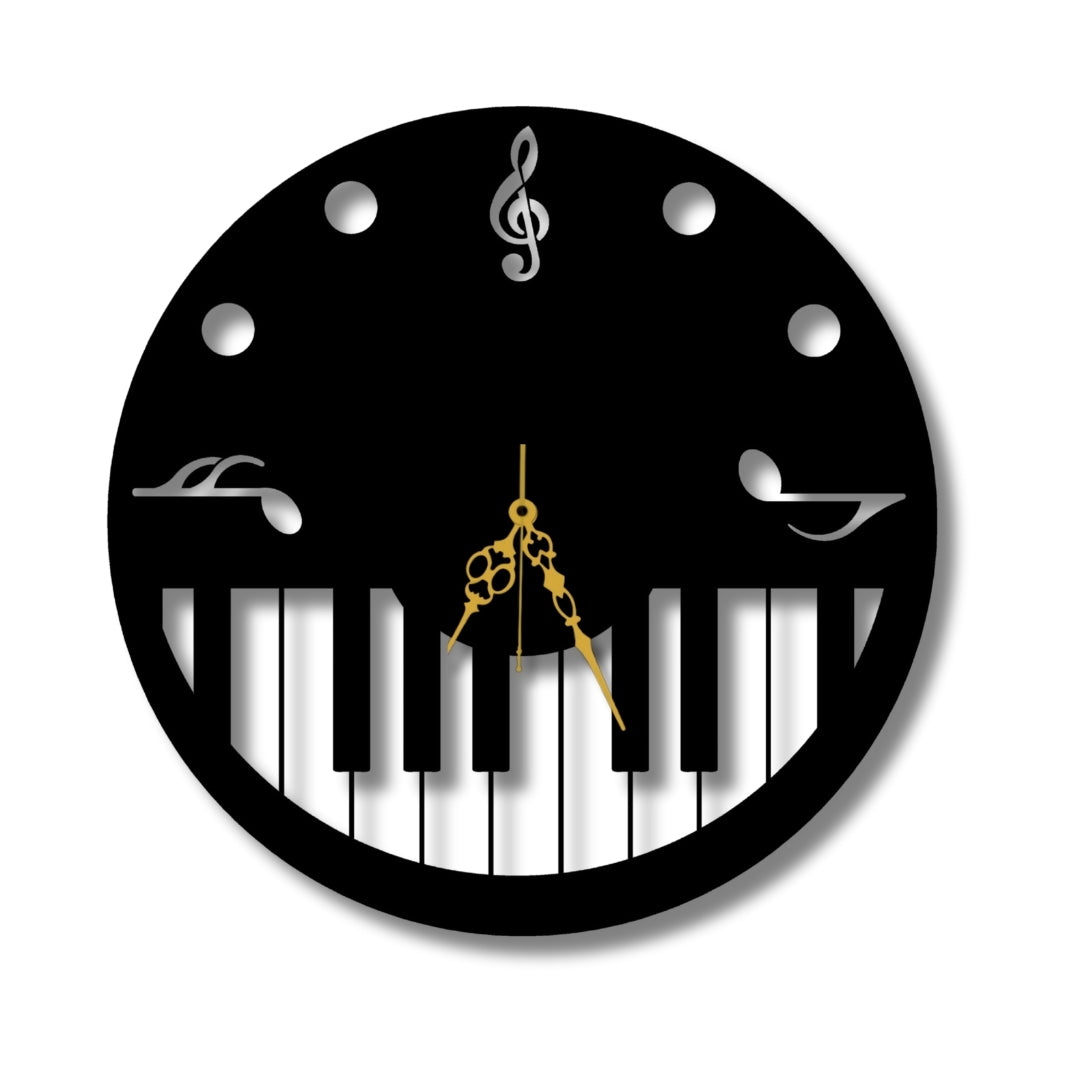 🎹 Piano Wall Clock