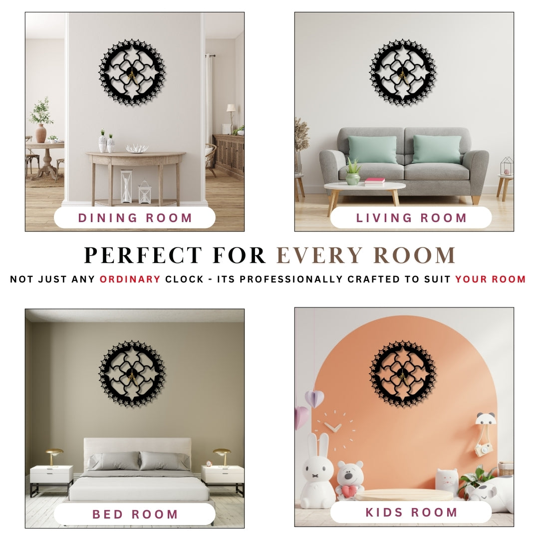🌟 Celestial Starburst Wall Clock ✨