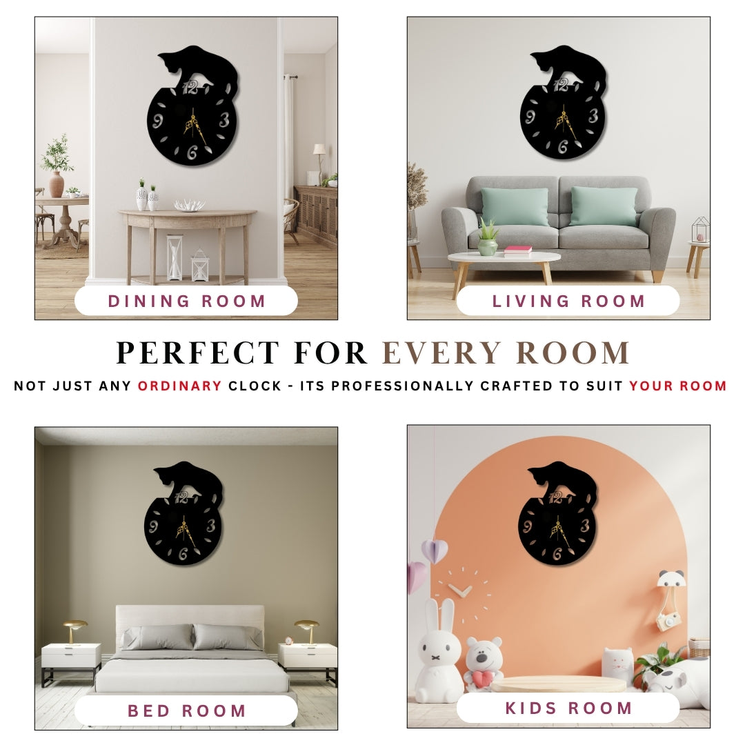 🐾 Curious Cat Clock