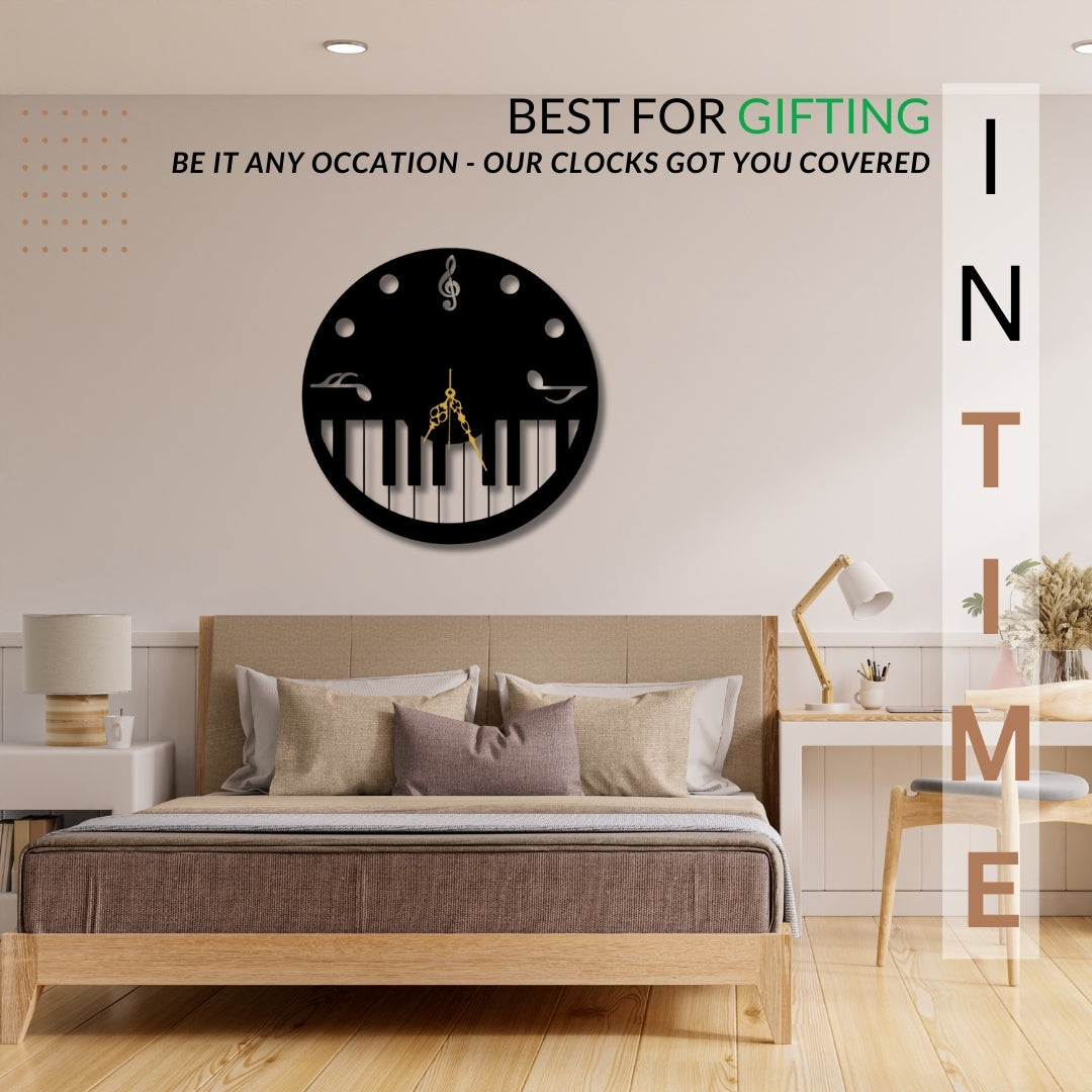 🎹 Piano Wall Clock