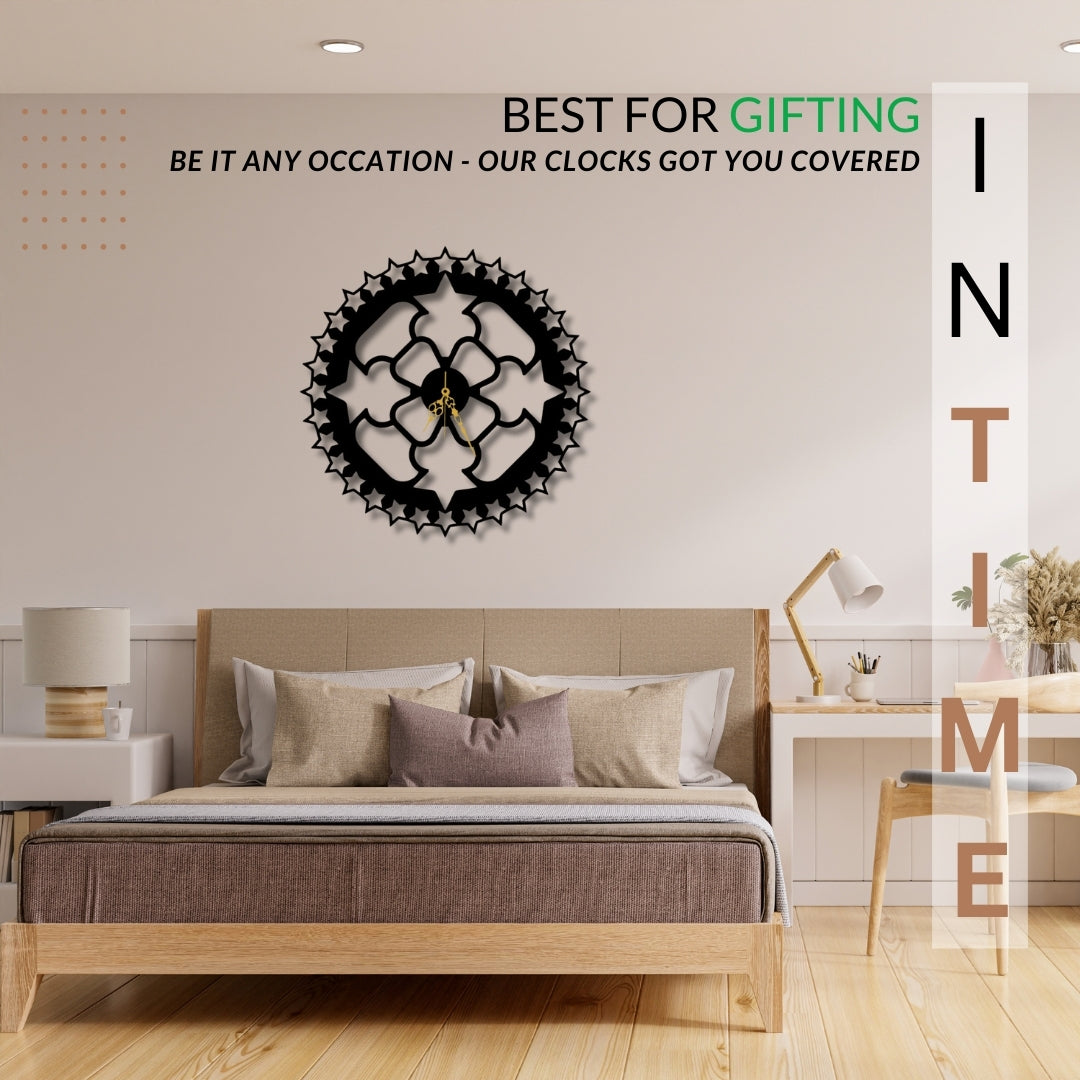 🌟 Celestial Starburst Wall Clock ✨
