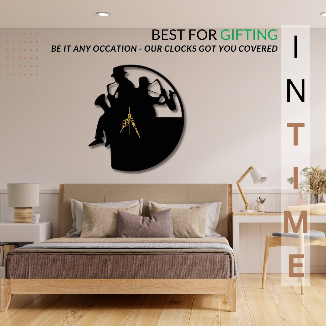 🎷 Jazz Duo Wall Clock