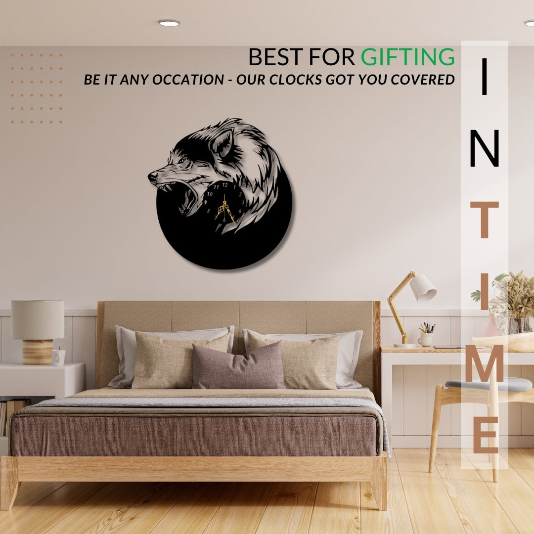 🐺 Wolf Wall Clock
