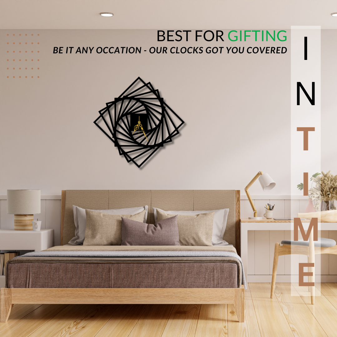 🌀 Hypnotic Spiral Wall Clock