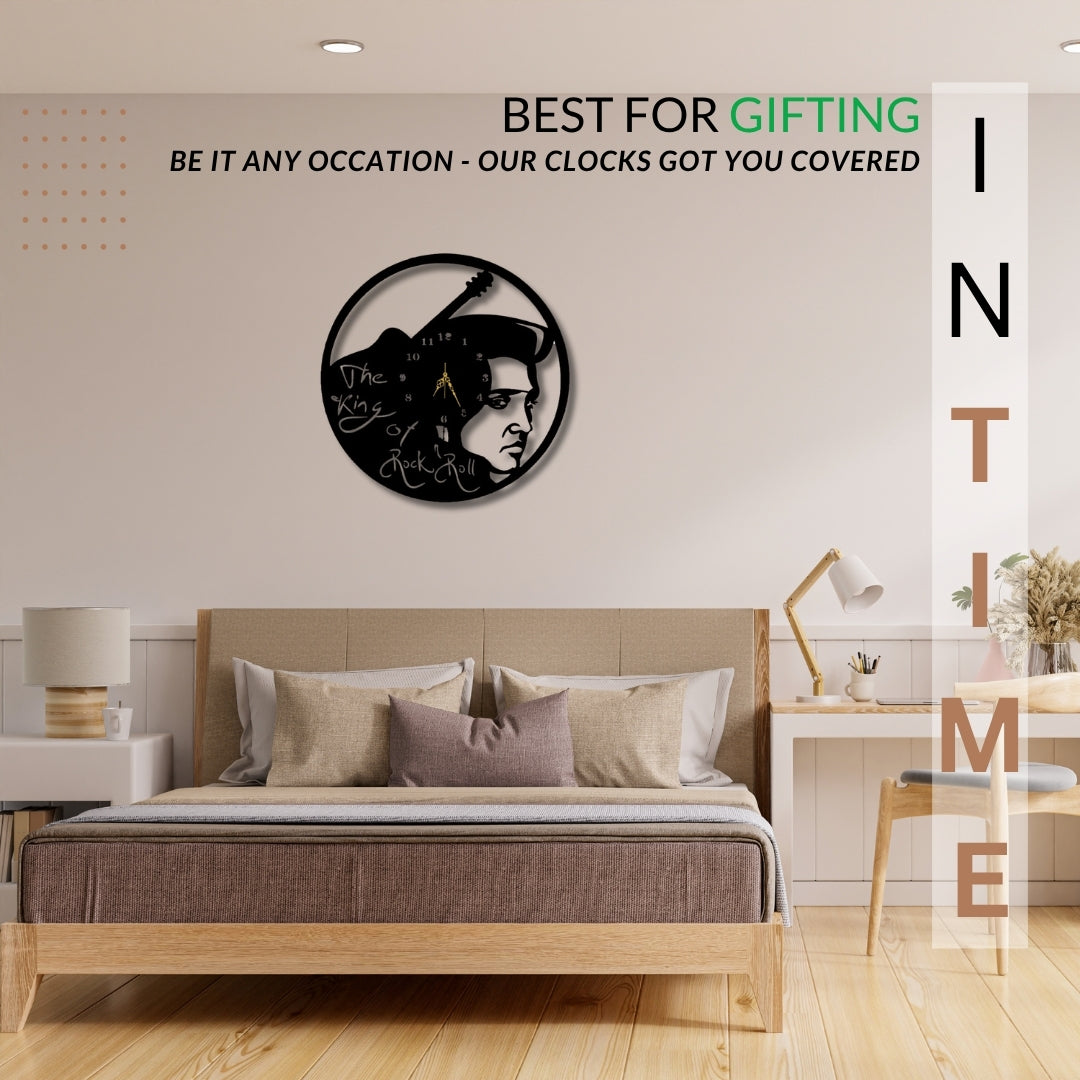 🎸 King of Rock 'n' Roll Wall Clock