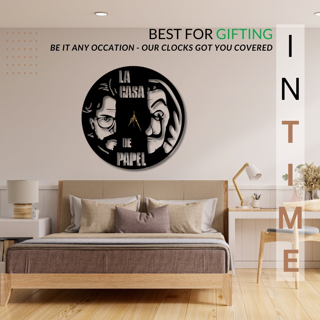 🎭 Money Heist Clock