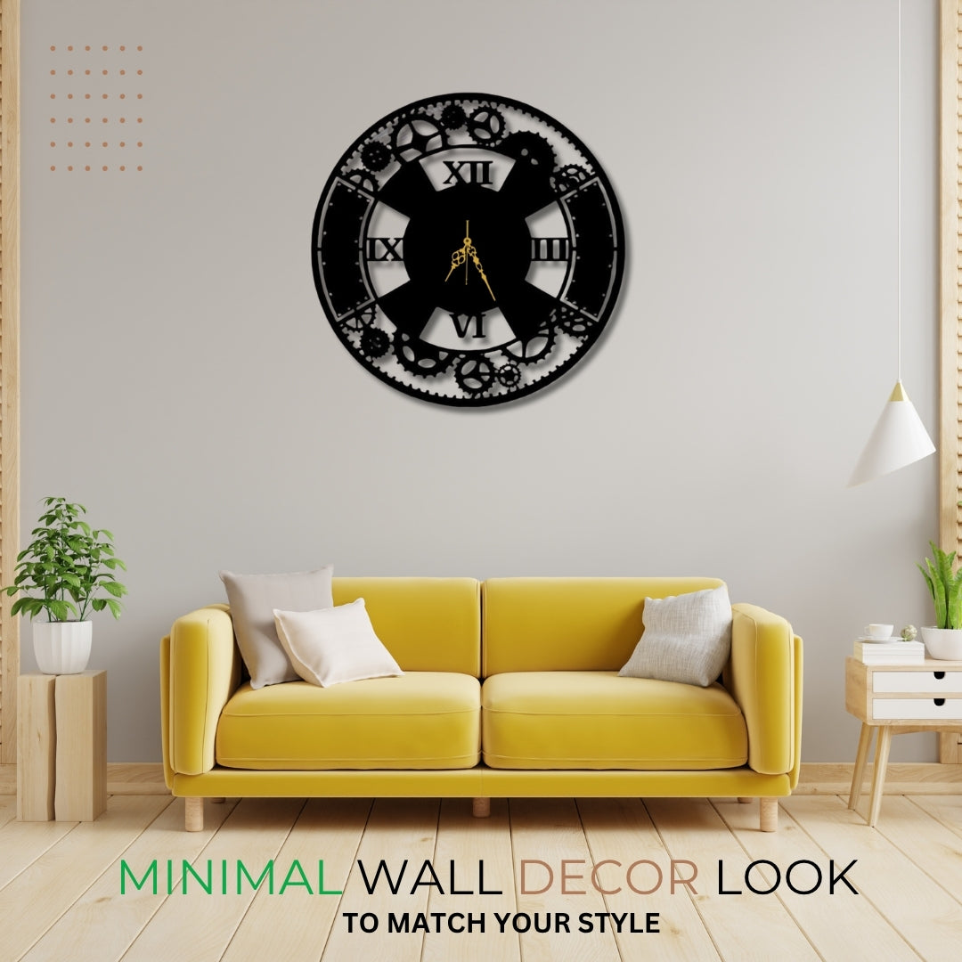 ⚙️ Steampunk Gear Wall Clock&nbsp;