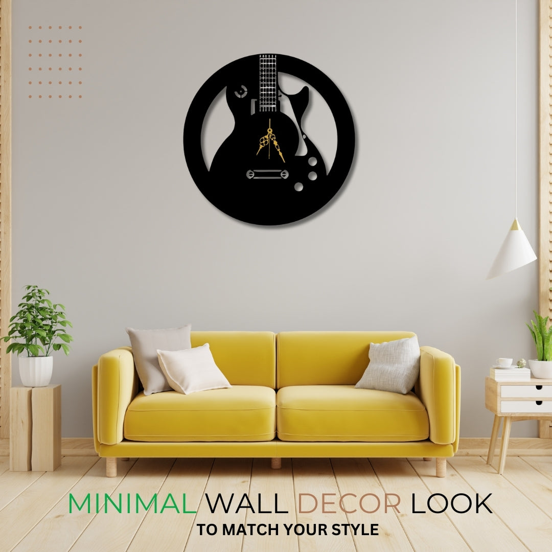 🎸 Guitar Groove Wall Clock