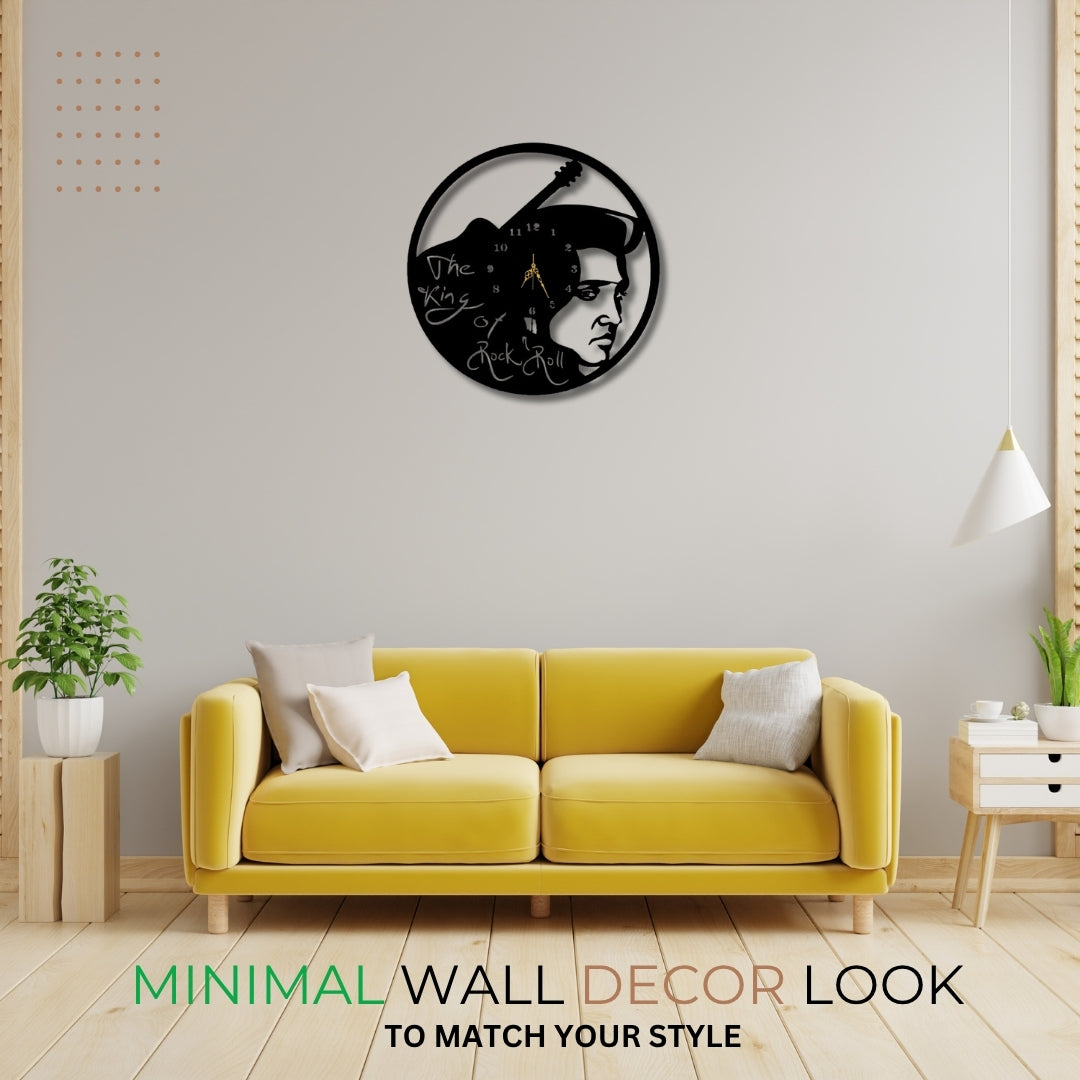 🎸 King of Rock 'n' Roll Wall Clock