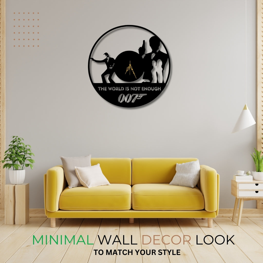 🕶️ 007 Spy Wall Clock