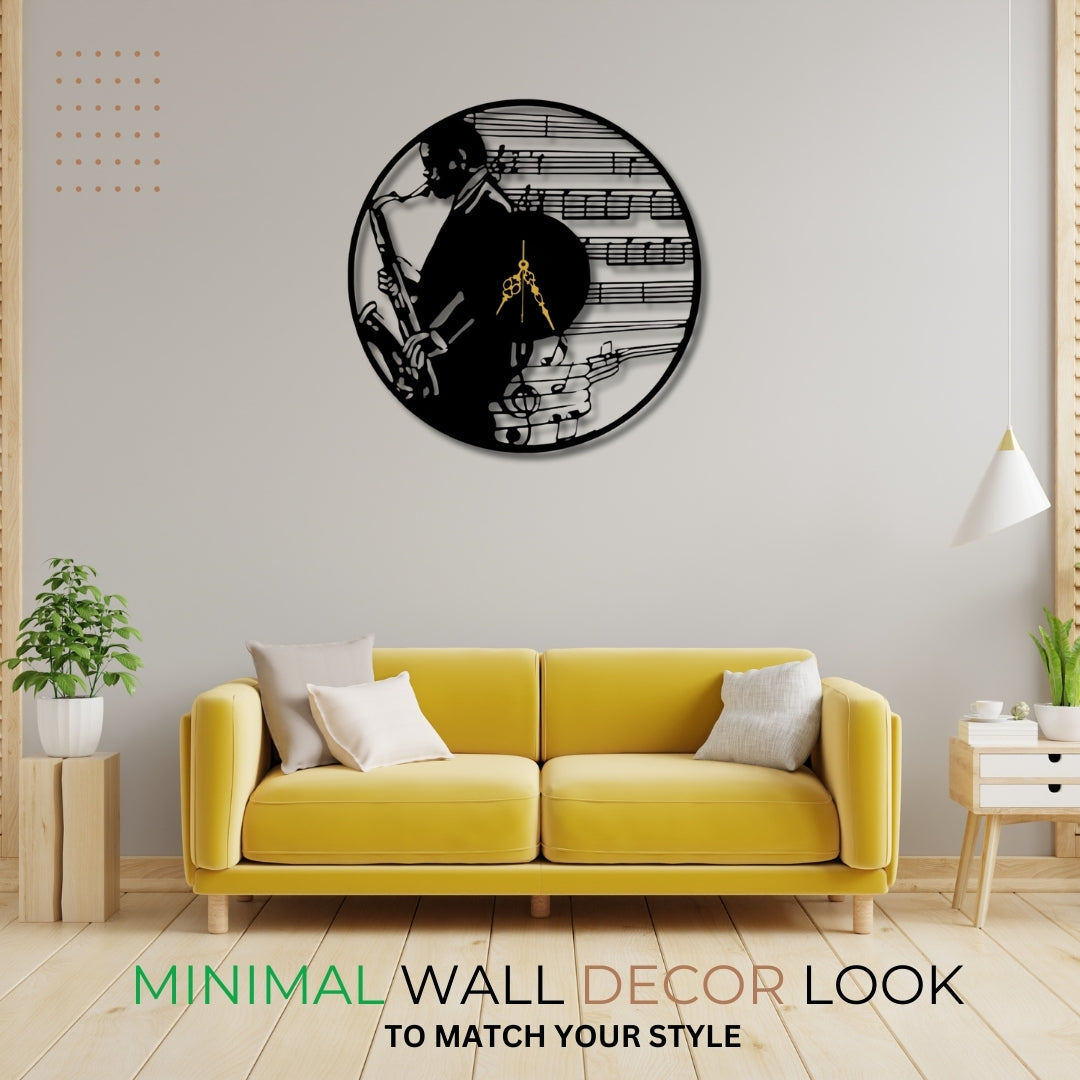🎷 Jazz Vibes Wall Clock