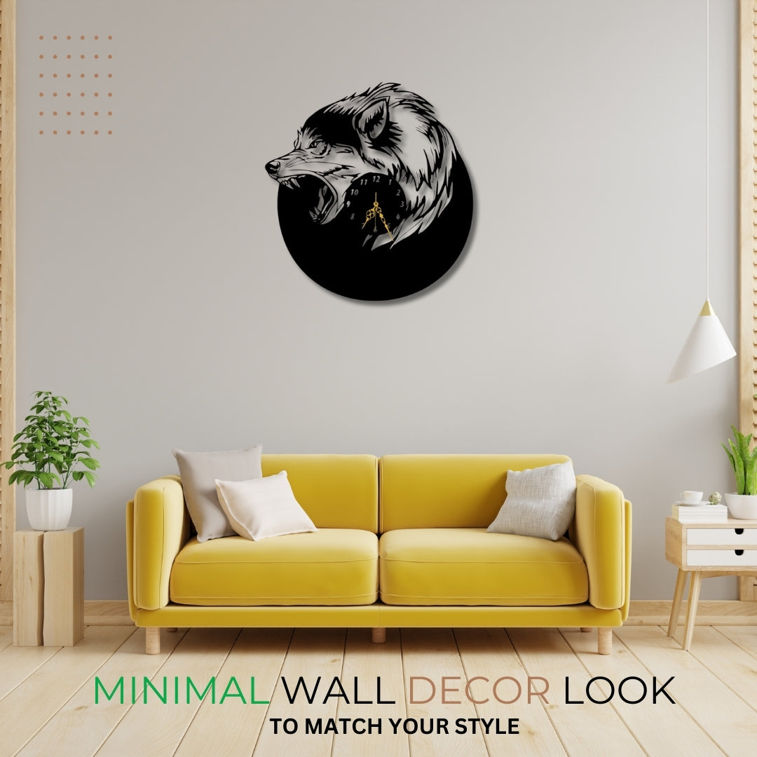 🐺 Wolf Wall Clock