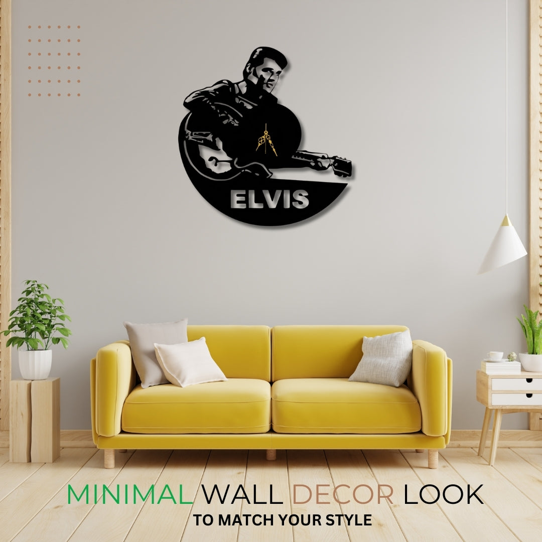 🎸 Elvis Guitar Wall Clock – A Tribute to the King 👑