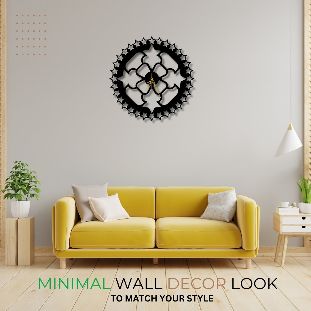 🌟 Celestial Starburst Wall Clock ✨