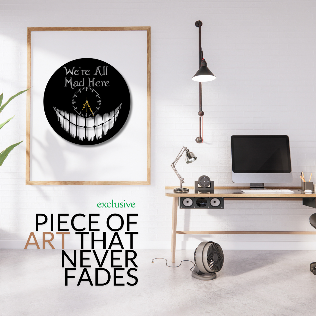😼 Mad Smile Wall Clock