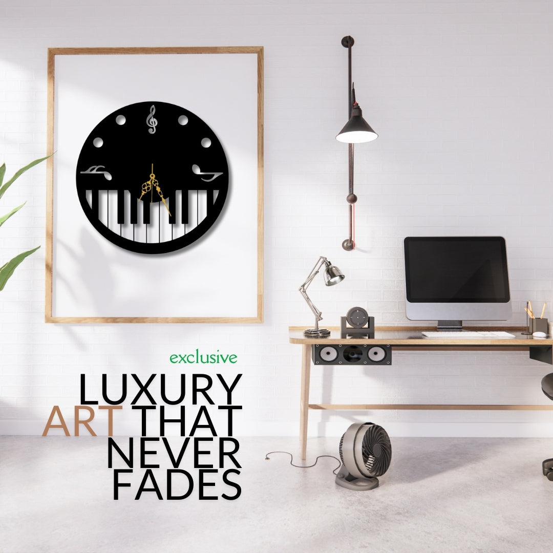 🎹 Piano Wall Clock