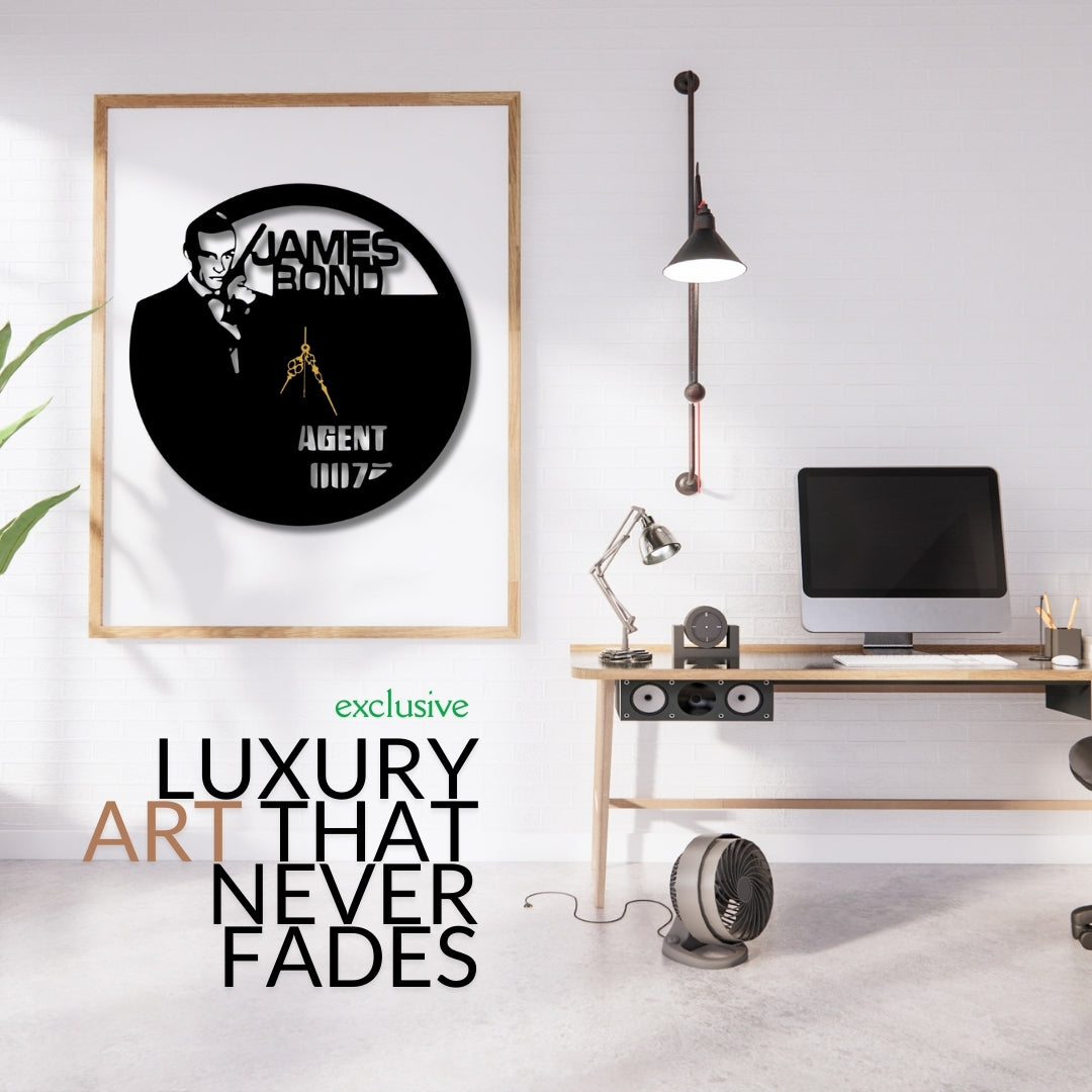 🕶️ Agent 007 Wall Clock