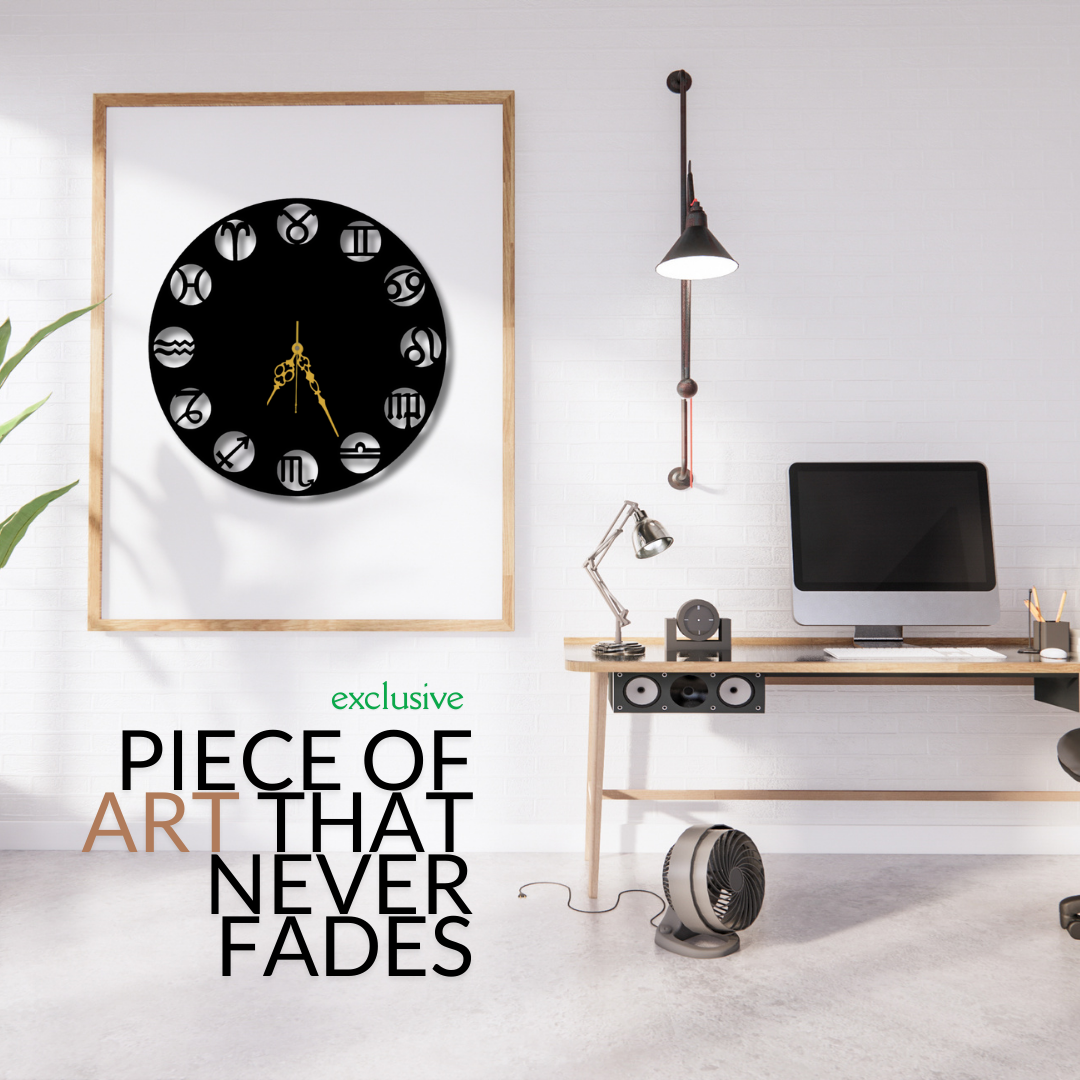 🔮 Zodiac Time Wall Clock